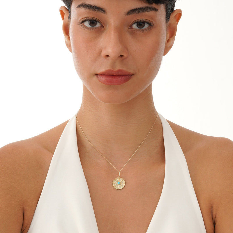 Gold Starburst Pendant, Elionys