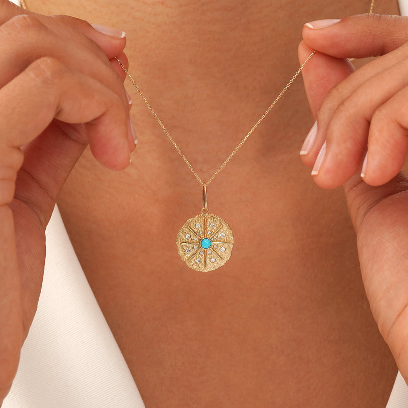 Gold Starburst Pendant, Elionys