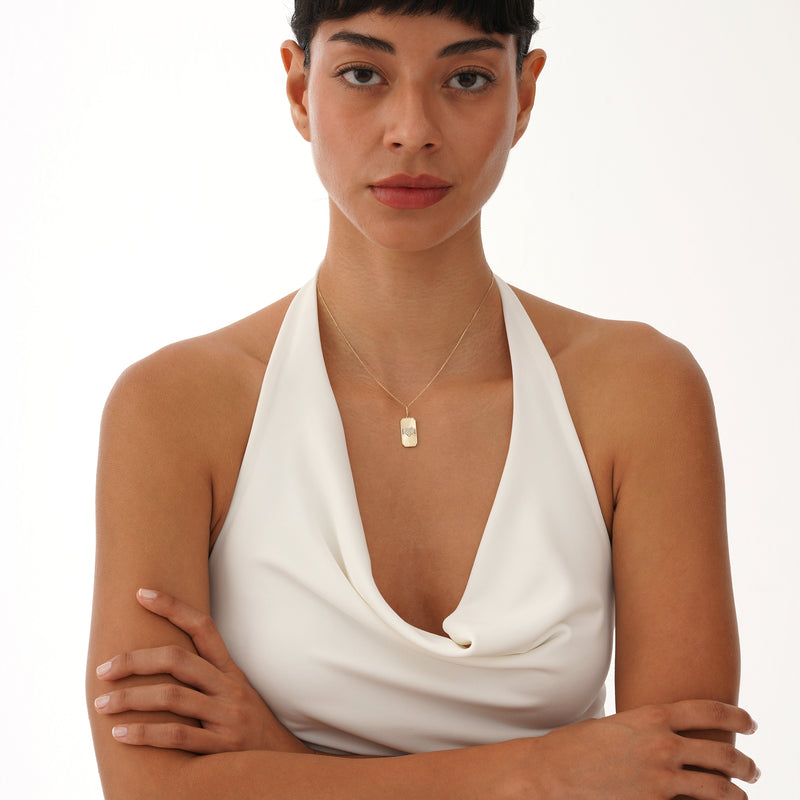 Pave Diamond Heart Charm, Sylindra