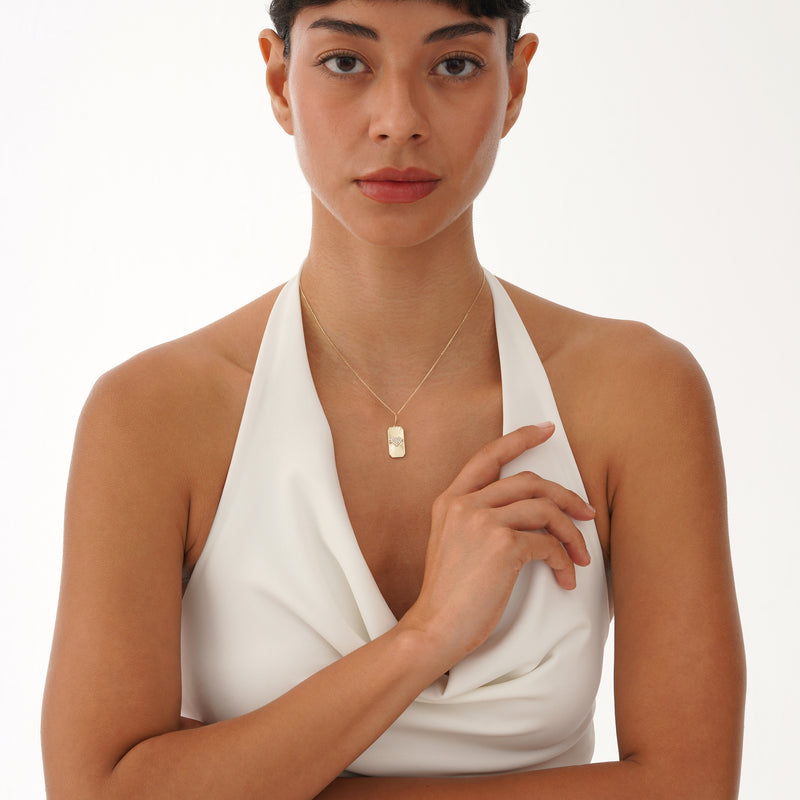 Pave Diamond Heart Charm, Sylindra