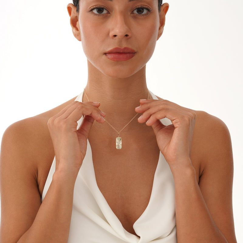 Pave Diamond Heart Charm, Sylindra