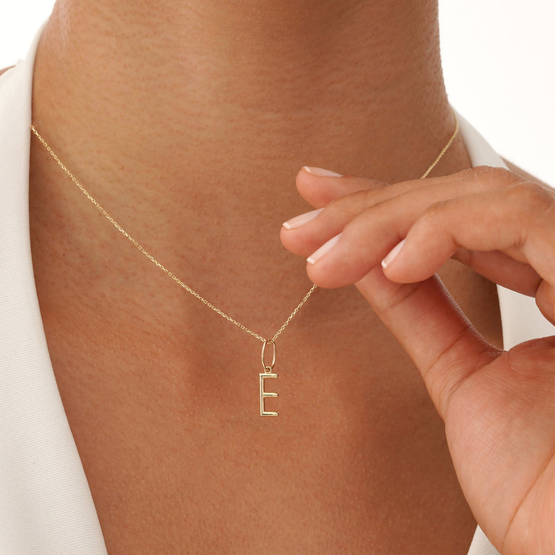 Solid Gold Initial Charm, Virelynn