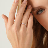 Three Stone Sapphire Ring, Zelindra