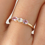 Three Stone Sapphire Ring, Zelindra