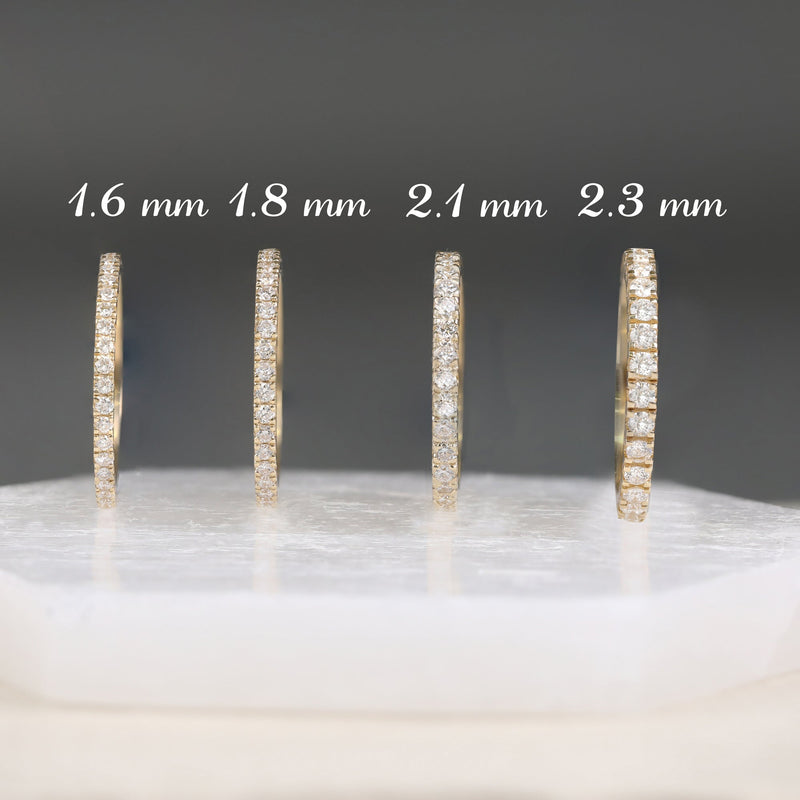 Sizes of Diamond Eternity Rings