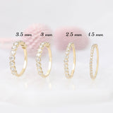 Half eternity bezel diamond ring sizes