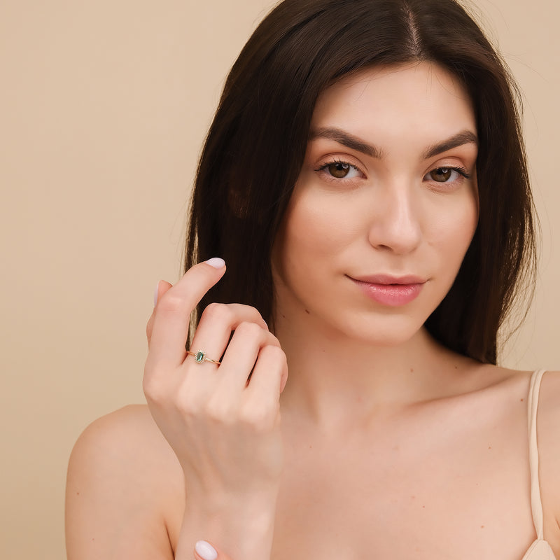 Handcrafted Gold Engagement Ring