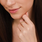 natural diamond cluster x ring