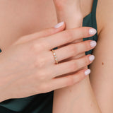 Yellow Gold Natural Diamond Ring