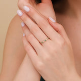 may birthstone green gem band