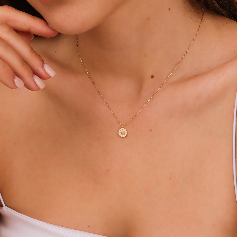 april birthstone diamond star choker