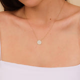 Diamond Disc Necklace, Natalia