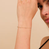 handmade natural salt and pepper diamonds bracelet