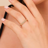 solid gold braided ring