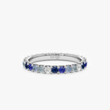 Ombre Blue Sapphire Eternity Ring, Azaria