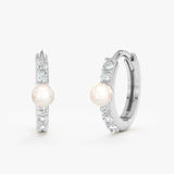 Pearl and Diamond Huggie, Dara