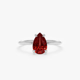 Natural Garnet Engagement Ring, Orelina