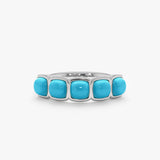 Solid Gold Turquoise Ring, Lysan