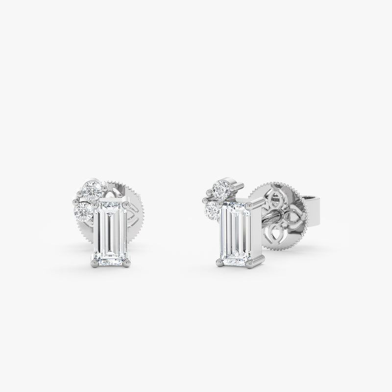Petite Cluster Lab Diamond Studs, Zephyla