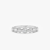 Oval & Round Lab Grown Diamond Wedding Band, Thalassa
