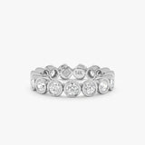 Lab Grown Diamond Bezel Eternity Ring - 4 mm, Neoma