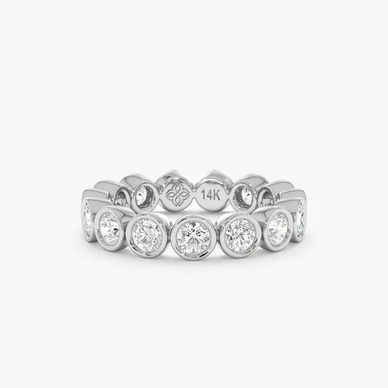 Lab Grown Diamond Bezel Eternity Ring - 4 mm, Neoma
