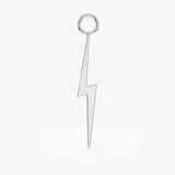 Solid Gold Lightning Bolt Earring Charm, Ysolenara