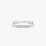 2 mm Textured Bold Wedding Band, Bonnie