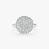 Diamond Button Ring, Leona
