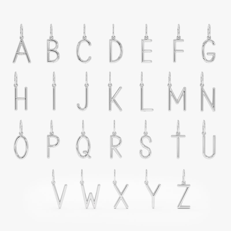 Solid Gold Initial Charm, Virelynn