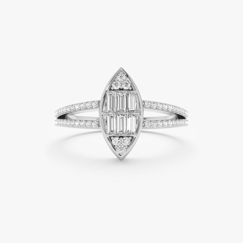 Marquise Mixed Cut Diamond Ring, Faelira
