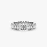 Textured Lab Grown Diamond Ring, Zahlia