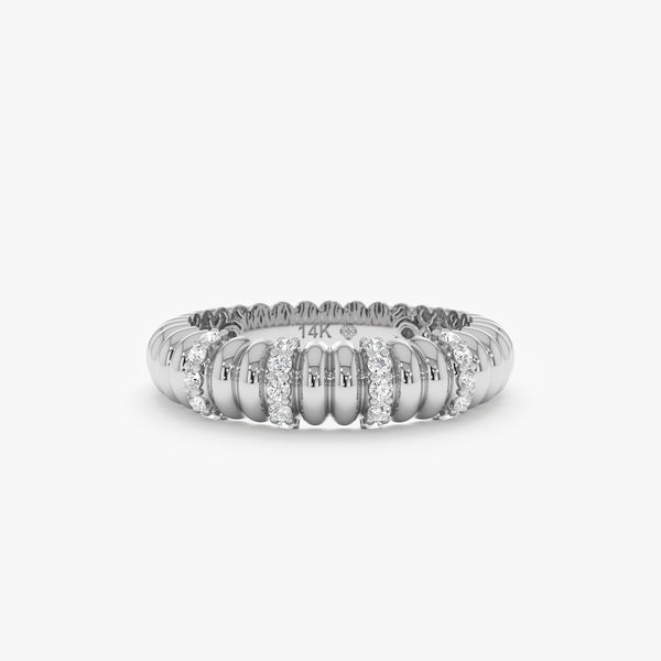 Textured Lab Grown Diamond Ring, Zahlia