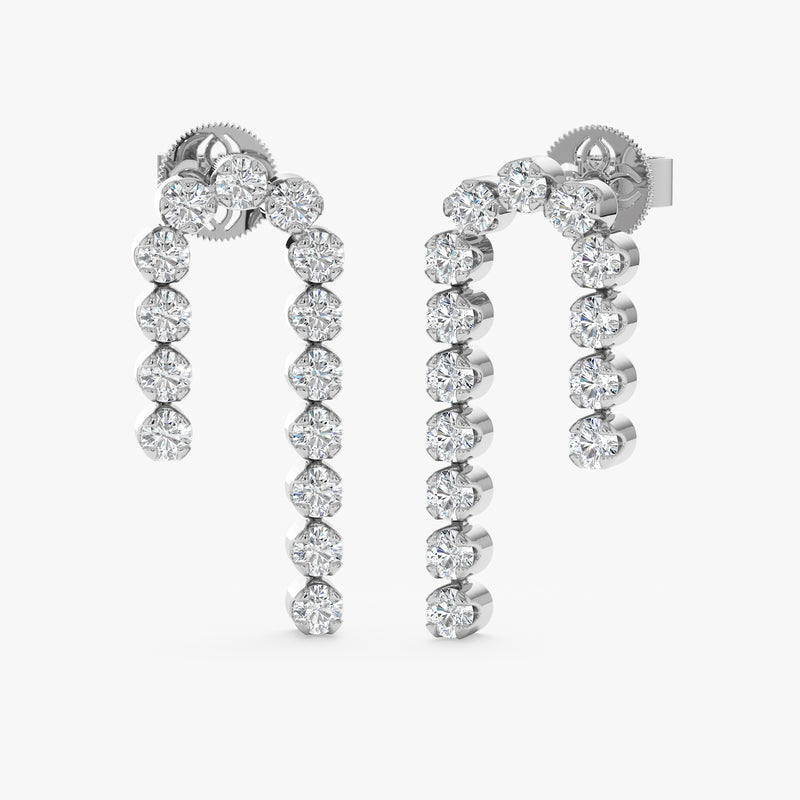 Lab Grown Diamond Drop Earrings, Zemirae