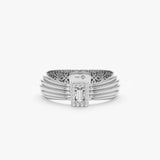 Baguette Diamond Engagement Ring, Cassandra