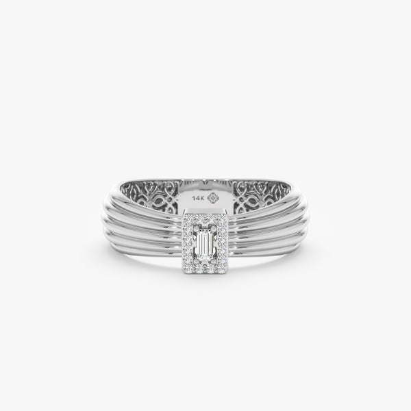 Baguette Diamond Engagement Ring, Cassandra