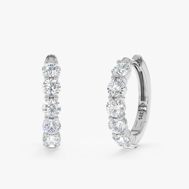 Lab Grown Diamond Huggie, Orinthia