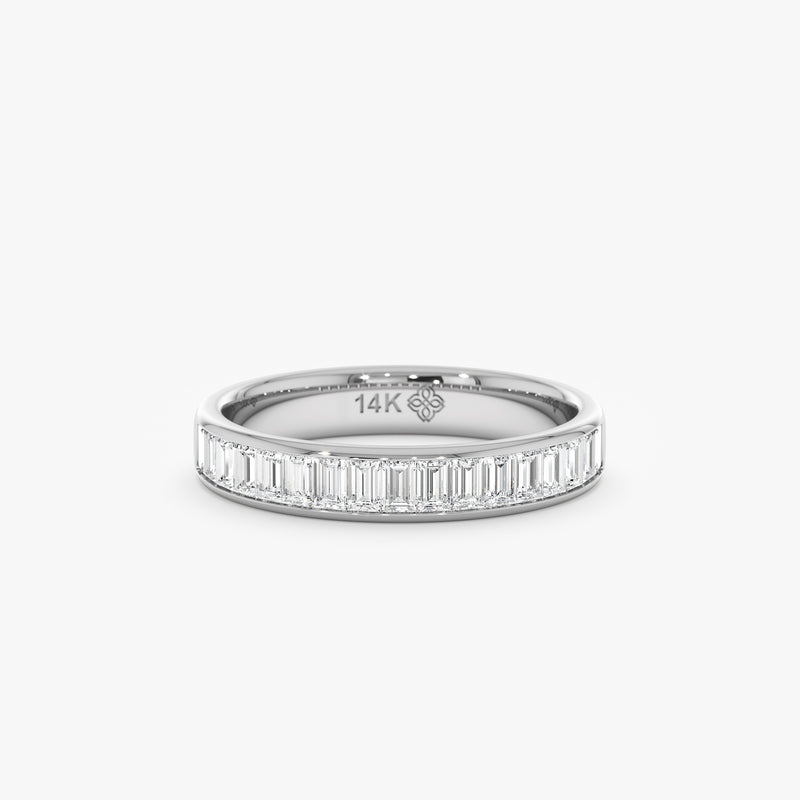 Channel Set Baguette Lab Grown Diamond Ring, Zena