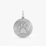 Solid Gold Dog Paw Charm, Zirelia