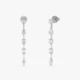Lab Grown Diamond Drop Earrings, Viveka