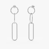 Gold Link Dangle Earrings, Nyssia