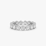 Lab Grown Diamond Bezel Eternity Ring - 3.7 mm, Neoma