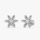 Diamond Flower Studs, Romilly