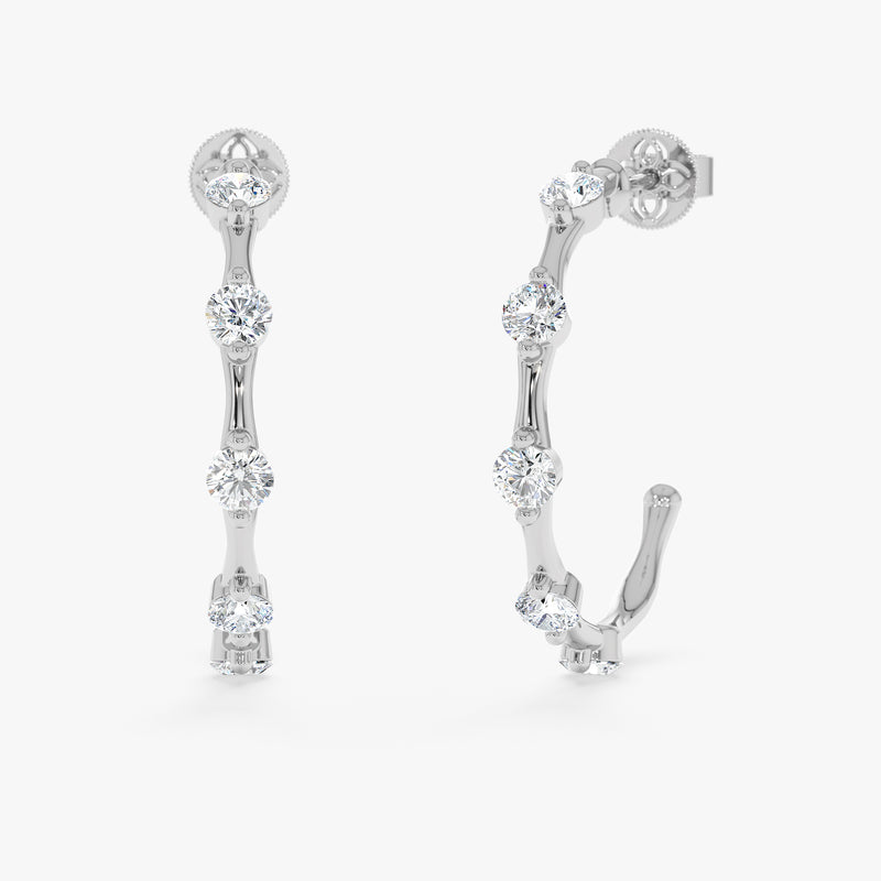 Lab Grown Diamond Station Earrings, Zinara