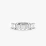 Solid Gold Octagon Lab Grown Diamond Ring, Sabine