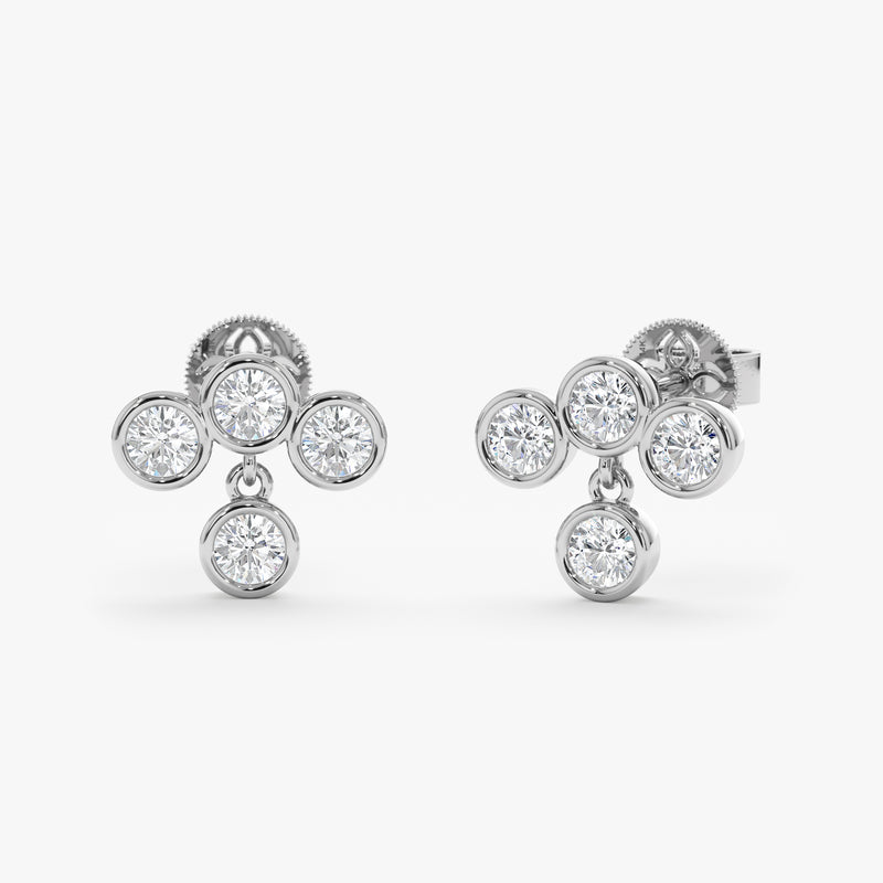 Dangle Lab Grown Diamond Stud, Saskia