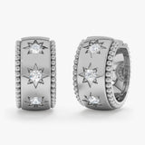 Starburst Diamond Huggie Earrings, Ione