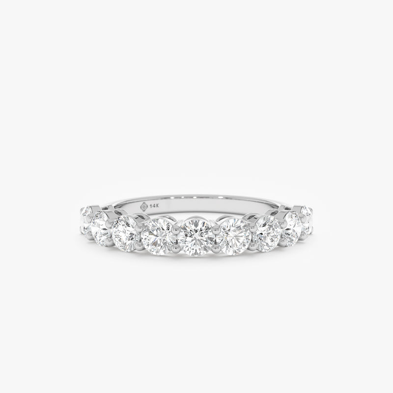 3.4 mm Round  Lab Grown Diamond Half-Eternity, Dovie