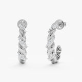 Twisted Diamond Hoops, Jihyun