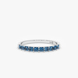 Princes-Cut Blue Topaz Ring, Cyra